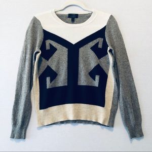 J. Crew Fitted Cashmere Blend Crew Neck Sweater